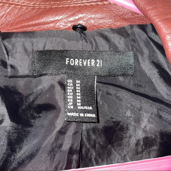 Girls Medium Leather Jacket Good Condition - Picture 3 of 7